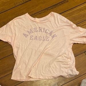 American Eagle Outfitters Pink Short Sleeve Tee